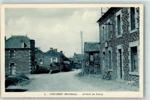 Concoret Arrivee du bourg Fahrrad