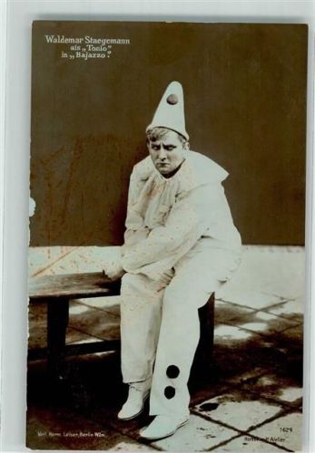 Wilmersdorf Staegemann/Stägemann als Tonio in Bajazzo Theater Schauspieler