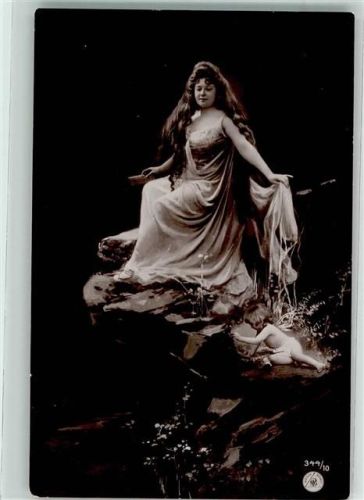 1905 Jugendstil Frauenschönheit Elfe Verlag NPG Serie 344-10