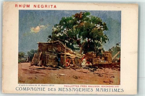 Mahajanga Hütten sign. Maurice Levis