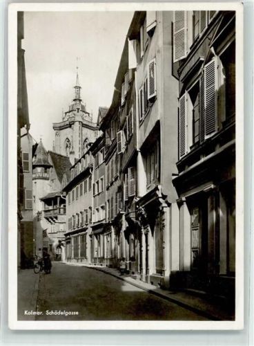 Colmar 1942 Schädelgasse Ko. 1 Feldpost WK II