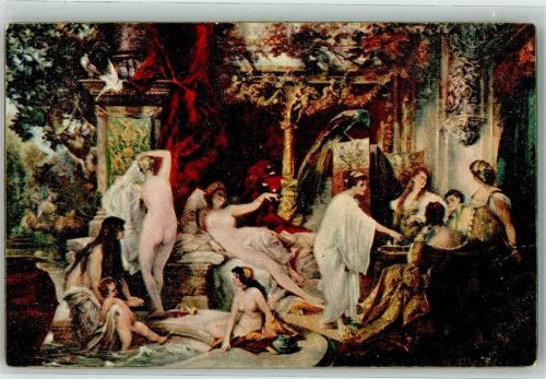 Verlag Stengel 29008 Hans Makart Der Sommer Erotik nackte Frauen