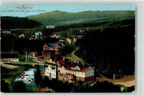 Schreiberhau 1922 Ortsteil Mariental mit Hochstein