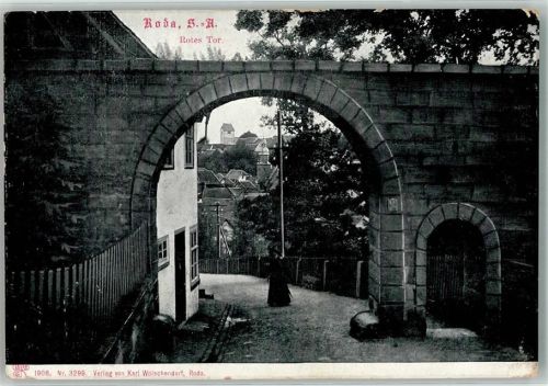 Stadtroda Rotes Tor Ort handschriftlich