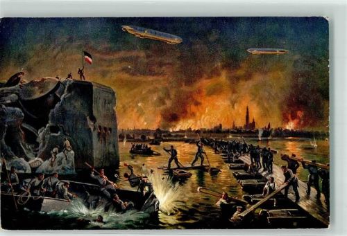 Antwerpen erobert: 1914 General von Beseler WK I Zeppelin Brückenbau