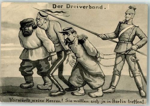 Der Dreiverband Karikatur