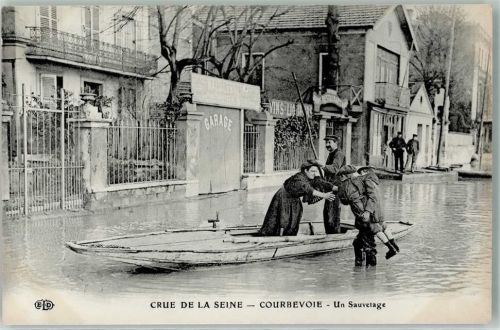 Courbevoie Hochwasser