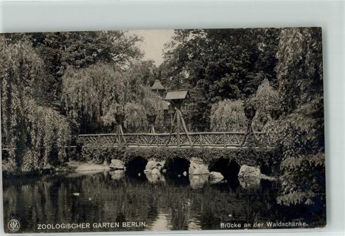 Berlin Mitte 1918 Brücke an der Waldschänke