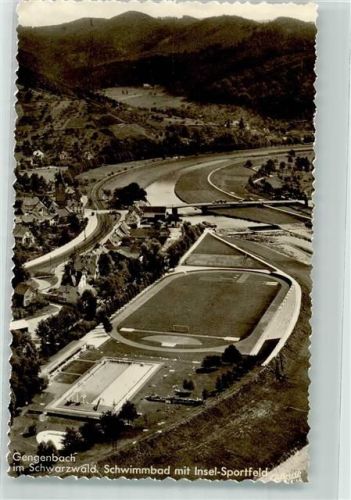 Gengenbach Fliegeraufnahme Schwimmbad Sportplatz