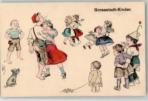 Großstadt Kinder Barfuss Zigarette Tanz Maus Hund