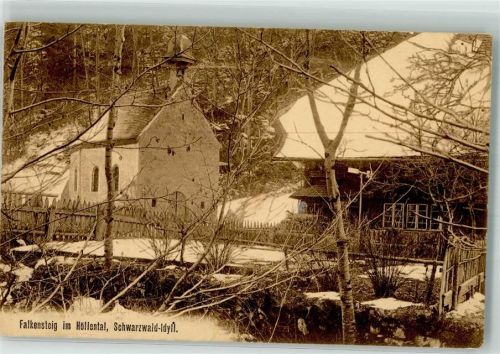 Höllental 1909 Falkensteig Bahnpost Freiburg Zug 1563