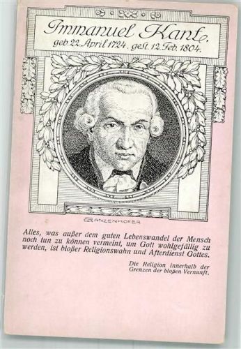 Emanuel Kant sign. Ranzenhofer - Verein Freie Schule Wien