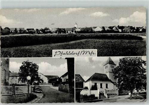85110 W8079 Pfahldorf Foto AK Kirche Auto