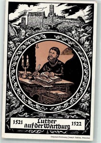 Eisenach 1921 sign. Sattler Josef Auf der Wartburg