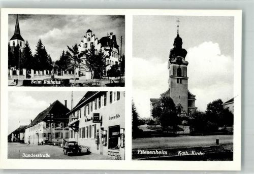 Friesenheim Rathaus Gasthaus Auto Kath. Kirche