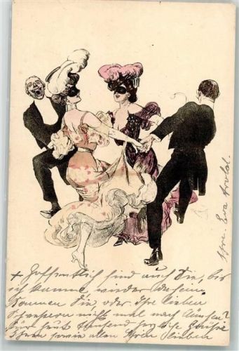 Simplicissimus Serie I Nr. 6 Tanz Maskenball