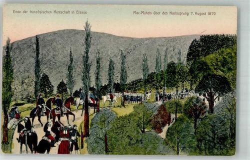 Wissembourg Mac -Mahon über den Karlssprung 1879