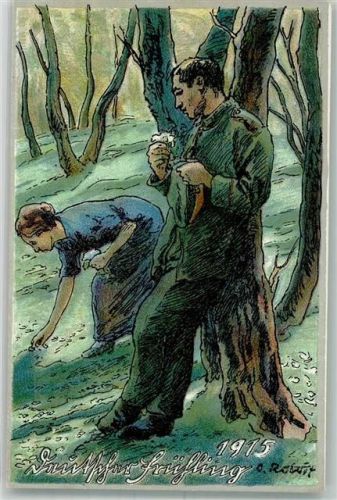 1915 sign. Roloff, O Deutscher Frühling . Kindervolksküchen Spende