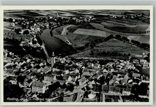 Roding Fliegeraufnahme Freigegeben d. R.L.M.