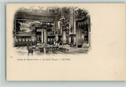Monte Carlo Casino Innenansicht - ca 1899 AK