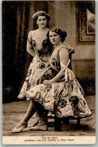 Pas de deux geritten v.Frl. Emilie u. Dita Mark Ballett