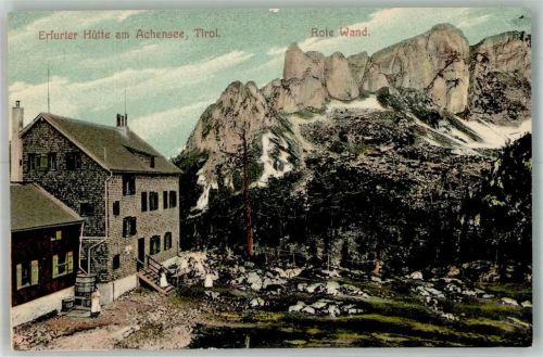 Erfurter Hütte Foto AK Achensee