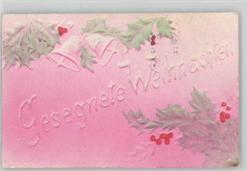 Weihnachtsglocken Relief Druck 1912 AK