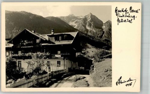6292 Finkenberg 1955 Foto AK Gasthaus Persal