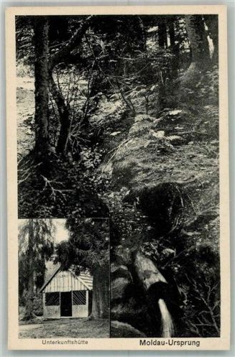 Vimperk 1923 Moldau-Ursprung Unterkunftshütte