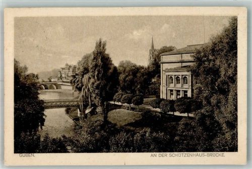 Guben 1925 Schützenhaus- Brücke