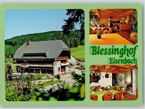 Eisenbach Gasthof Blessinghof Innenaufnahmen Gastraum 3-Bildaufnahme