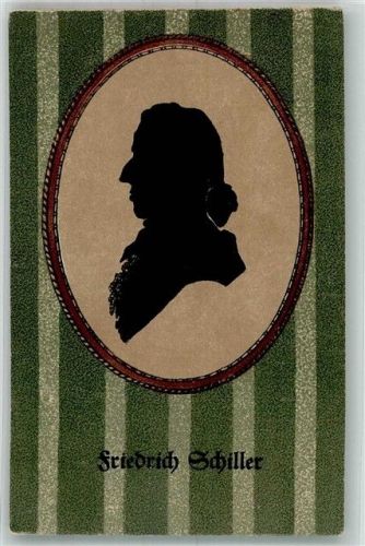 Scherenschnitt Verein Südmark Karte Nr. 69 Schiller