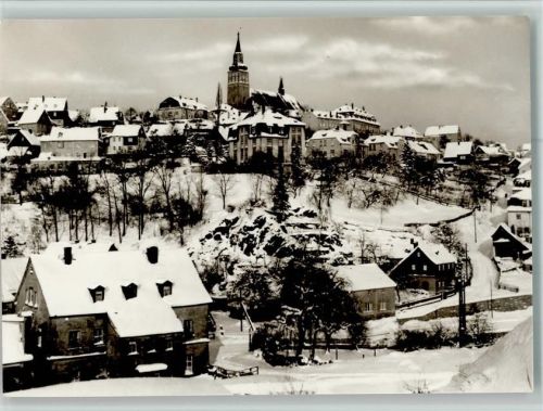 Schneeberg Ortsansicht Winteraufnahme