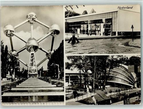 Exposition 1958 - Automium , Pavillon Nederland AK