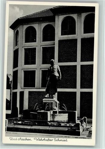Bad Aachen Wehrhafter Schmied Denkmal Schmied