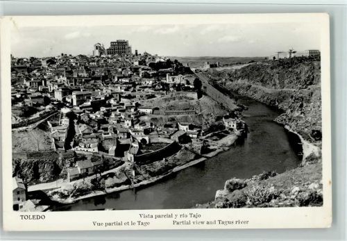 Toledo Teilansicht und Fluß Tajo