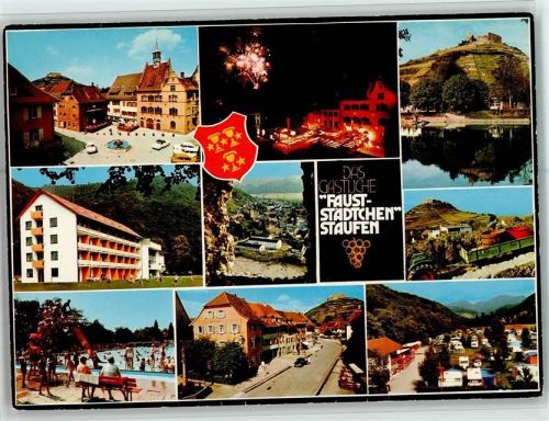 Staufen Ortsansichten Campingplatz Freibad Mehrfachaufnahme