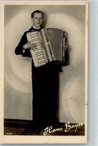 Hans Bayer - Akkordeon Spieler ca 1940 AK