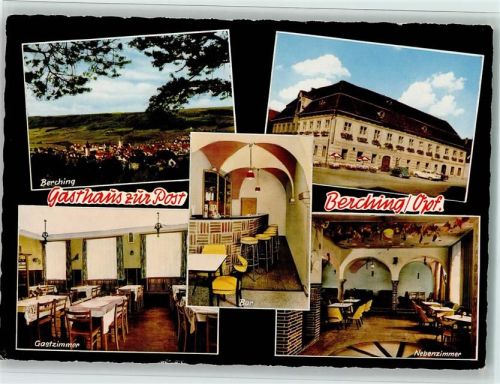 Berching Gasthaus Zur Post Innenaufnahmen Gastzimmer Nebenzimmer Bar Ortsansicht Mehrfachaufnahme