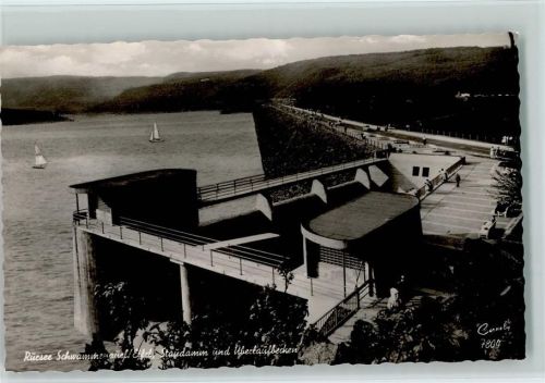 Schwammenauel Staudamm Überlaufbecken Rursee Foto Cornely