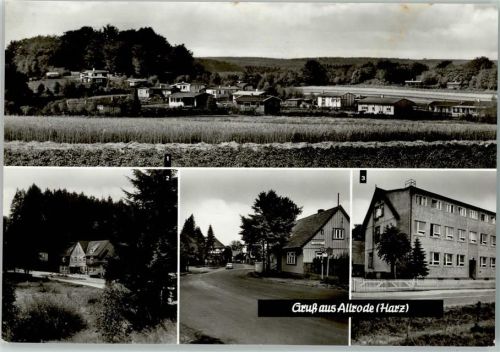 Allrode Bungalowsiedlung Betriebsferienheim Luppbodemühle Sanatorium Allroda 4-Bildaufnahme Foto Melzer