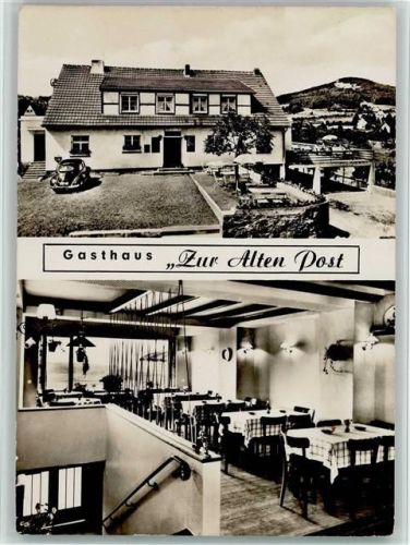 Ittenbach Gasthaus Zur Alten Post Innenaufnahme Gastraum VW-Käfer 2-Bildaufnahme