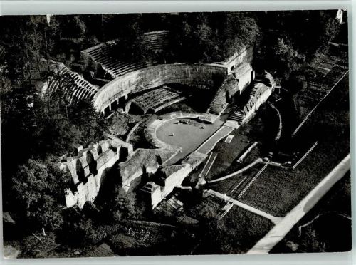 Augst BL Augusta Raurica Römisches Theater Amphitheater Flugaufnahme