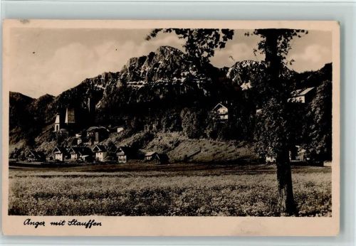 83454 W8233 Anger b Bad Reichenhall - Ortsansicht mit Stauffen