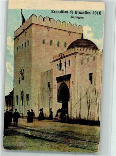 Exposition 1910 - Espagen, color AK