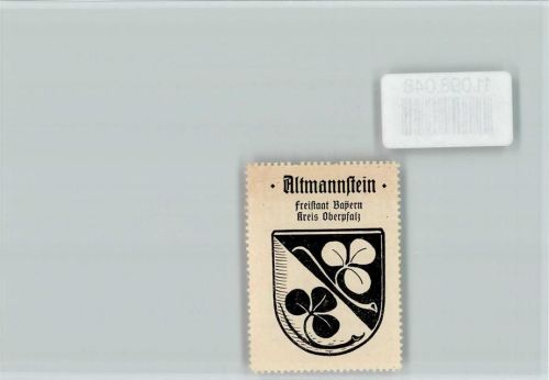 Altmannstein Vignette Wappen Kaffee Hag ca 1920-1940