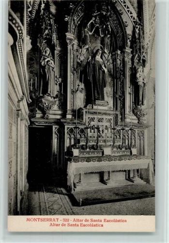 Montserrat Altar der Santa Escolastica Innenaufnahme