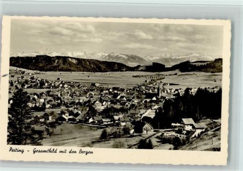 Peiting Gesamtansicht mit den Bergen