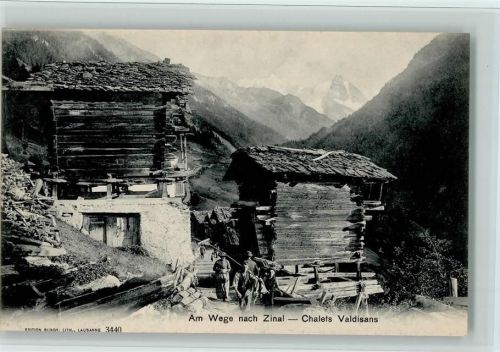 Zinal Am Wege nach Zinal Chalets Valdisans