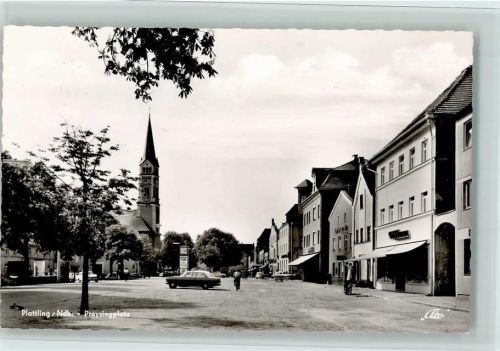 Plattling Preysingplatz Kirche Foto Ako